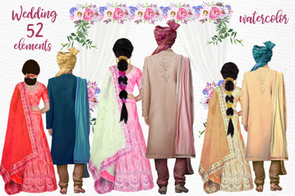 Download Hindu Wedding Clipart Indian Couples - Art Collection