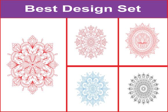 Download Mandala Line Art SVG Bundle Designs - Art Collection