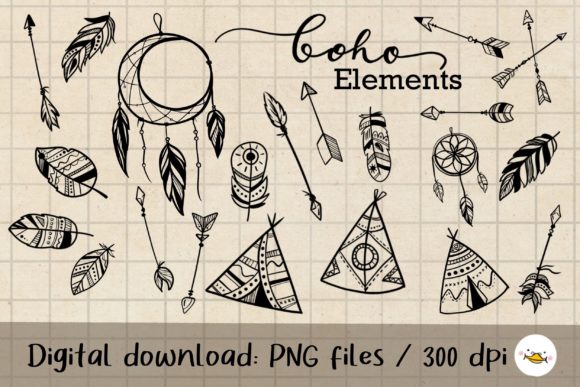 Download Feather and Arrow Bohemian Clipart - Art Collection