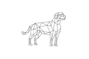 Download Labrador Wireframe Low Polygon Line Art - Art Collection