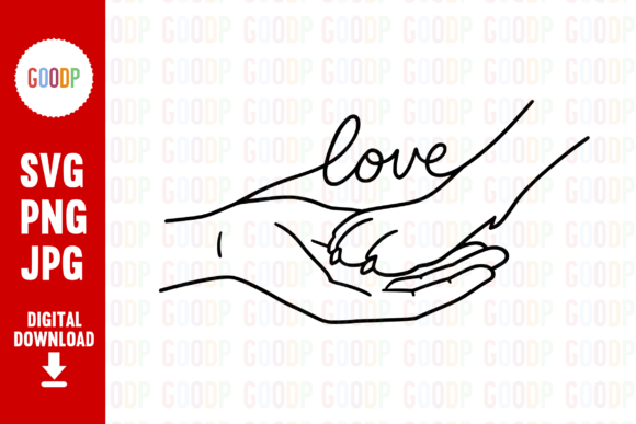 Download Dog Paw and Hand Love Line Art PNG - Art Collection