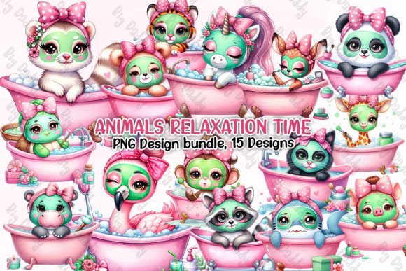 Download Animals Relaxation Time Clipart PNG - Art Collection