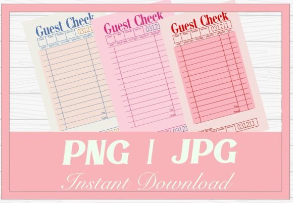 Download Pink Guest Check Clip Art Illustrations - Art Collection
