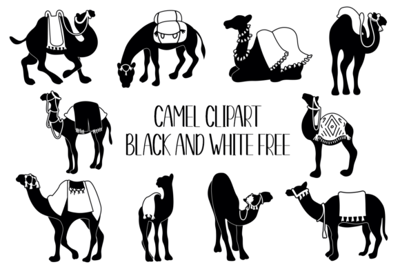 Download Camel Clipart Black and White Free - Art Collection