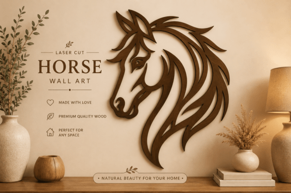 Download Horse Head Wall Art SVG,Laser Cut Files - Art Collection